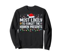 Most Likely To Forget The Hidden Presents Matching Family PJ Sweatshirt
