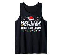 Most Likely to Forget The Hidden Presents Matching Family PJ Tank Top