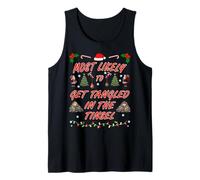 Most Likely to Get Tangled in The Tinsel Christmas Design Tank Top