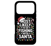 Most Likely To Go Fishing With Santa Christmas Fisherman Case for iPhone 17 Pro