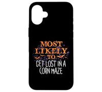 Most Likely To Halloween Get Lost In A Corn Maze Matching Case for iPhone 16 Plus