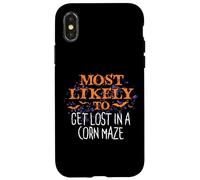 Most Likely To Halloween Get Lost In A Corn Maze Matching Case for iPhone X/XS