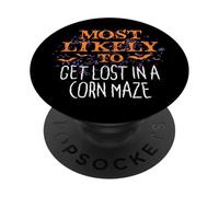 Most Likely To Halloween Get Lost In A Corn Maze Matching PopSockets Adhesive PopGrip
