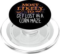 Most Likely To Halloween Get Lost In A Corn Maze Matching PopSockets PopGrip for MagSafe
