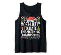 Most Likely to Hate The Matching Christmas Family Christmas Tank Top