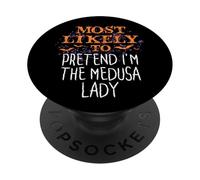 Most Likely To Hocus Pocus Pretend I'm The Medusa Lady PopSockets Adhesive PopGrip