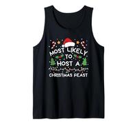 Most Likely to Host A Christmas Feast Family Matching Tank Top