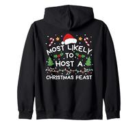 Most Likely to Host A Christmas Feast Family Matching Zip Hoodie