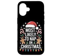 Most Likely To Nap On Christmas Holiday Party Santa Lovers Case for iPhone 16