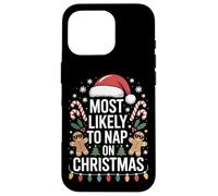 Most Likely To Nap On Christmas Holiday Party Santa Lovers Case for iPhone 16 Pro