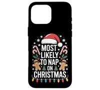 Most Likely To Nap On Christmas Holiday Party Santa Lovers Case for iPhone 16 Pro Max