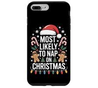 Most Likely To Nap On Christmas Holiday Party Santa Lovers Case for iPhone 7 Plus/8 Plus