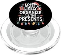 Most Likely To Organize All The Presents Holiday PopSockets PopGrip for MagSafe