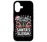 Most Likely To Race Santa's Sleigh Christmas Lights Case for iPhone 17