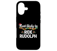 Most Likely To Ride Rudolph Funny Family Matching Christmas Case for iPhone 17