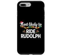 Most Likely To Ride Rudolph Funny Family Matching Christmas Case for iPhone 7 Plus/8 Plus