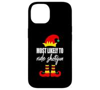 Most Likely To Ride Shotgun Elf Ugly Christmas Sweater Case for iPhone 14