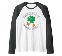 Most Likely to Sing an Irish Hymn Shamrock St. Patrick’s Day Raglan Baseball Tee