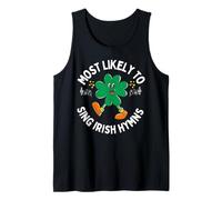 Most Likely to Sing an Irish Hymn Shamrock St. Patrick’s Day Tank Top