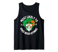 Most Likely to Sing an Irish Hymn Shamrock St. Patrick’s Day Tank Top