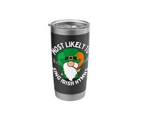 Most Likely to Sing Irish Hymns Shamrock St. Patrick’s Day Stainless Steel Insulated Tumbler