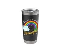 Most Likely to Start The Shenanigans St Patricks Day Rainbow Stainless Steel Insulated Tumbler