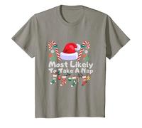 Most Likely to Take A Nap T-Shirt, Youth, Slate Grey, X-Small