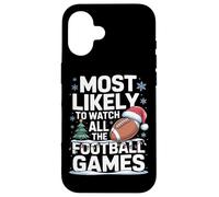 Most Likely To Watch All The Football Games Fantasy League Case for iPhone 16