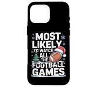 Most Likely To Watch All The Football Games Fantasy League Case for iPhone 16 Pro Max