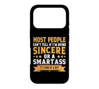 Most People Can't Tell If I'm Being Sincere Sarcastic Humor Case for iPhone 17 Pro
