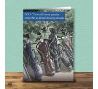 Most Popular Excuse For An All Day Drinking Session - Birthday Card