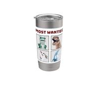 Most Wanted Poster Protesters Frog T-Rex Unicorn Shark Stainless Steel Insulated Tumbler