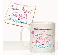 Most Wonderful Mum in The World Mothers Day Mug Coaster Gift Set