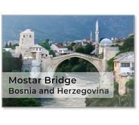 Mostar Bridge - Mostar, Bosnia and Herzegovina, Fridge Magnet