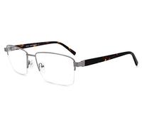 MOSTAR Fashion Square Non-prescription Eyeglasses for Men Half Rimless Metal Spectacles Large Frames Clear Lens Eyewear