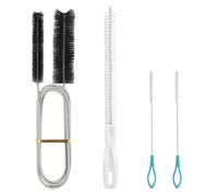 MOSTFUN 4 Pcs Flexible Pipe Cleaning Brushes, 155cm Dual Head Stainless Steel Long Pipe Cleaner Brush for Kitchen Bathroom Sink Refrigerator Drain Hole Aquarium