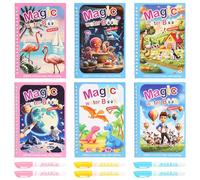 MOSTFUN 6 Pieces Water Magic Colouring Books, Water Painting Books for Kids