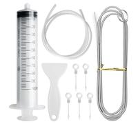 MOSTFUN 9 Pcs Refrigerator Cleaning Kit, Reusable Fridge Drain Pipe Blocked Dredging Tool Set for Fridge Maintenance and Kitchen Drain Hole Unclogging