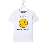 Mostly Heard Rarely Seen 8-Bit Smile Emoji T-shirt - White 12 yrs