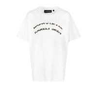 Mostly Heard Rarely Seen logo-embossed crew-neck T-shirt - White S-M-L-XL