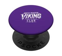 Mostly Peaceful Viking Funny Norse Humor Scandinavian Roots PopSockets Adhesive PopGrip