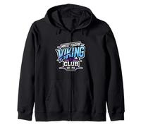 Mostly Peaceful Viking Funny Norse Humor Scandinavian Roots Zip Hoodie