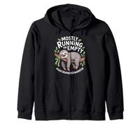 Mostly Running On Empty Sloth Gastroparesis Warrior Zip Hoodie