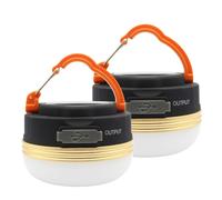 Mostop 2 Pack Camping Light Lantern LED USB Rechargeable Lamp Waterproof 3 Modes
