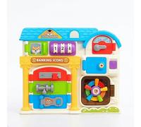 Mostop Busy Board for Toddlers with 7 Locks & Lights Sounds, Travel Activity Board for Plane Car Journeys, Portable Sensory Toy for Boys Girls Age 1 2 3 4, Ideal for Restaurant Visit Family Trips