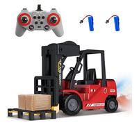 Mostop Remote Controlled Forklift Toy, 1/24 RC Forklift Toy, with Boxes/Sound and Light Spray, Two Rechargeable Batteries & Charger, Technology Car Boy Gift