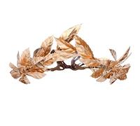 MOSTORY Gold Leaf Crown Greek God Headpiece for Adult Renaissance Fair Medieval Cosplay