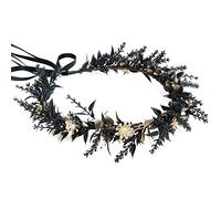 MOSTORY Gothic Fairy Flower Crown Headpiece for Women Renaissance Halloween