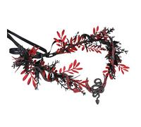 MOSTORY Gothic Medusa Flower Crown for Women, Snake Headpiece Dark Elf Headband for Renfaire Halloween Witch Cosplay
