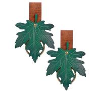 MOSTORY Medieval Skirt Hikes for Women Renaissance Viking Cosplay | 2 Pcs Leaf Skirt Hikes for Renfaire Accessories, PU Leather, Maple Leaf Shape